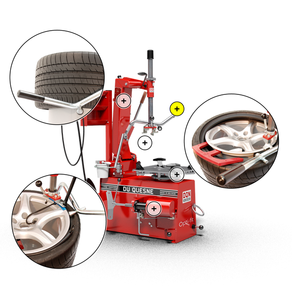 TYRE CHANGER OPTI-FIT + ACCESSORIES