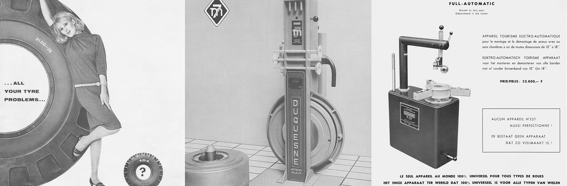 DU QUESNE tyre changers family history