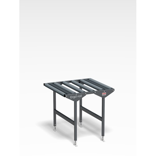 Short roller conveyor + legs Grey RAL 7016