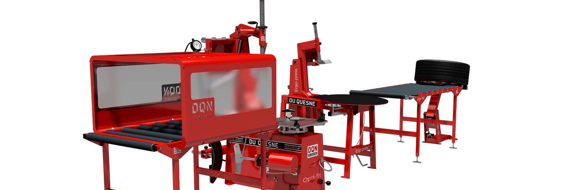 DU QUESNE tyre changers assembly line